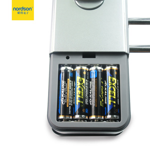 <span class=keywords><strong>Serrure</strong></span> de porte en verre intelligente <span class=keywords><strong>électrique</strong></span> à empreintes digitales en libre-service USB <span class=keywords><strong>pour</strong></span> porte en verre battante avec clavier numérique - Product Image 4