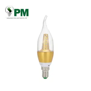 Yeni ürünler e14 5 w CE rohs mini led piramit mum ışığı büyümek