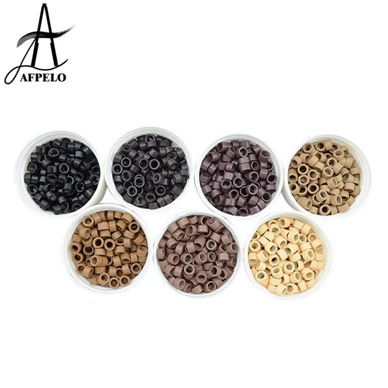 Micro Rings With Screw For Loop Human Hair Extension Bead Hair Extension Tools 4.5*3.0*3.0mm