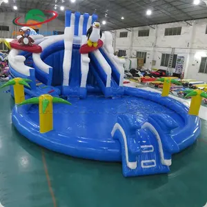 Bán Hot Inflatable Công Viên Đất Nước, Inflatable Mặt Đất Hồ Bơi Với Slide