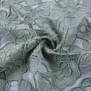 HA-13920B Tùy Chỉnh Thiết Kế Tất Cả Các Hơn Rõ Ràng Lưới Vải Tuyn Dây Ren Màu Xanh Lá Cây Thêu Vải - Product Image 4