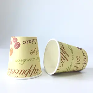 Custom Logo Printing Disposable Single Wall Small Tasting Paper Cup Wholesale 1oz kraft paper cup