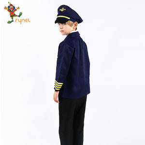 Costume de pilote professionnel <span class=keywords><strong>pour</strong></span> enfants, garçons, <span class=keywords><strong>Halloween</strong></span>, jeu de rôle, avec pantalon et haut - Product Image 2