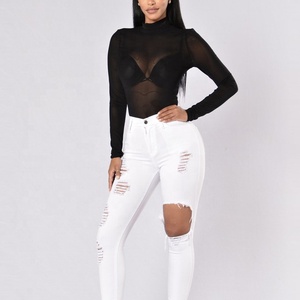 Venta al por mayor caliente urbano de moda Sexy erógena de malla de encaje Mono para las mujeres - Product Image 3