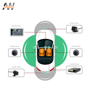 2019 AW HD 3D 1080P 360 Derece Çevre Görüş Kamerası Sistemi Dahili DVR Kuş Bakışı Görünümü Otobüs/Kamyon Park Etme için 12 Ay Garanti - Product Image 5