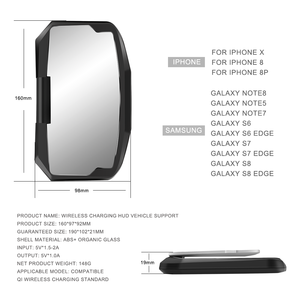 Cargador inalámbrico Hud, pantalla frontal para cargador de <span class=keywords><strong>coche</strong></span>, los más vendidos, novedad de <span class=keywords><strong>2022</strong></span> - Product Image 4