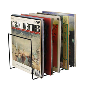 New Release White Color Painted Vinyl <strong>Record</strong> Shelf <strong>Holder</strong> for Lp Phono Turntable Display Rack - Product Image 3