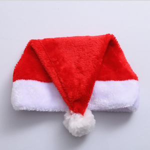 Venta caliente de la Navidad sombreros de fiesta de sombreros de sombrero de Santa Claus para adultos Rojo Tapa - Product Image 3
