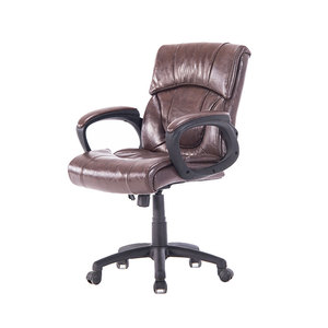 Mode vente chaude multifonctionnel noir nylon roulettes <span class=keywords><strong>de</strong></span> luxe brun exécutif <span class=keywords><strong>de</strong></span> <span class=keywords><strong>bureau</strong></span> en cuir <span class=keywords><strong>chaise</strong></span> pivotante - Product Image 1