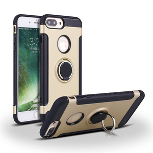 Soporte coche magnético para Samsung caso de anillo de <span class=keywords><strong>fibra</strong></span> de carbono híbrido Combo para Iphone - Product Image 1