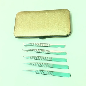 แหนบต่อขนตาคุณภาพสูง ขัดเงาแบบกระจก แหนบสแตนเลสอย่างดี ใช้ได้ยาวนาน - Product Image 4