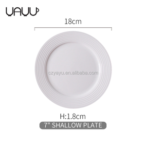 Blanco <span class=keywords><strong>en</strong></span> relieve <span class=keywords><strong>restaurante</strong></span> utiliza 7 pulgadas Marruecos cena placas de cocina, ensalada - Product Image 5