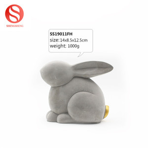 Venta al por mayor, artículo de conejito grande de decoración, figura de conejo de cemento encantador, artesanías de <span class=keywords><strong>Pascua</strong></span> - Product Image 5