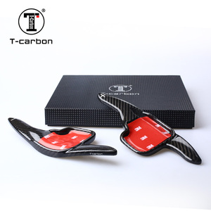 T-carbon in fibra di carbonio Paddle leve Shifter per <span class=keywords><strong>BMW</strong></span> <span class=keywords><strong>serie</strong></span> <span class=keywords><strong>3</strong></span> <span class=keywords><strong>serie</strong></span> 5 cambio cambio Paddle accessori <span class=keywords><strong>interni</strong></span> per auto