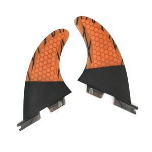 <span class=keywords><strong>FCS</strong></span> II G 5 Planche De Surf Ailettes Orange En Nid D'abeille En Fiber De Verre <span class=keywords><strong>Fin</strong></span> <span class=keywords><strong>FCS</strong></span> <span class=keywords><strong>2</strong></span> Ailettes dans Le Surf - Product Image 4