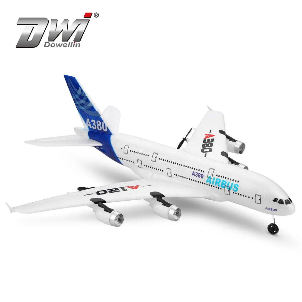 DWI3チャンネル6軸G200ジャイロスコープリモートコントロールRC飛行機エアバスA380シミュレーション生産