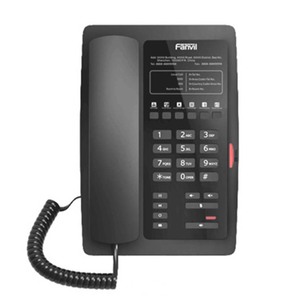 Fanvil H3 Telepon Desktop Hotel, Telepon IP Hotel High End Elegan Mendukung POE