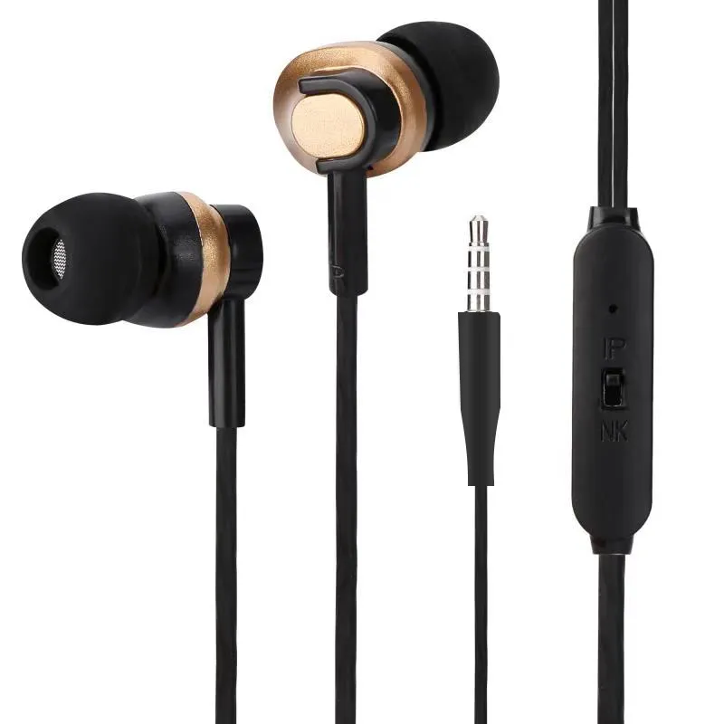 wholesale 3.5mm Intelligent noise reduction with Wired Handfree In ear earphones