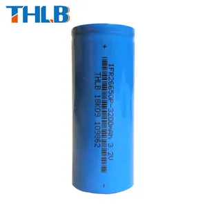 Baterai Polimer Litium Isi Ulang Harga Bagus 26650 3.2V 3200MAh