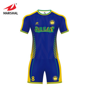 2019 football kit cheap soccer jersey custom soccer jersey set from China for girls - Product Image 1