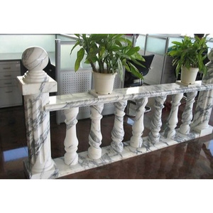 Barandilla de Balcón de Mármol Natural para Construcción, Diseños de Barandillas de Escalera de Mármol Blanco - Product Image 6