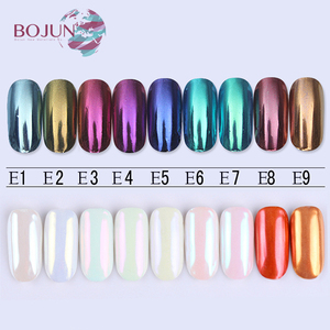 BOJUN arc en ciel Brillant <span class=keywords><strong>nacré</strong></span> nail art perle shell poudre <span class=keywords><strong>effet</strong></span> ongles argent blanc perle pigment - Product Image 3