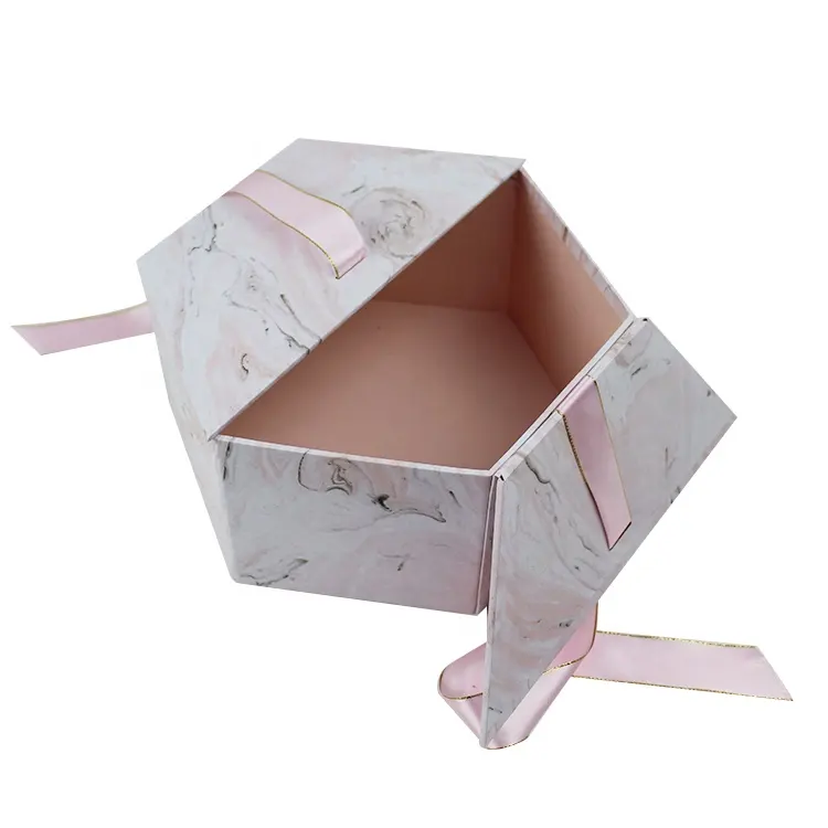 Luxus Karton Papier Verpackung Erhalten Rosen Blume Geschenk Display Box Mit Band
