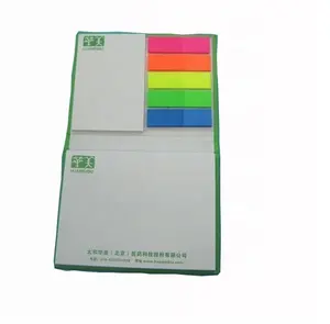 Bloc de notas adhesivas personalizadas, set de notas adhesivas pequeñas de diferentes tamaños con tapa dura e impresión de su empresa