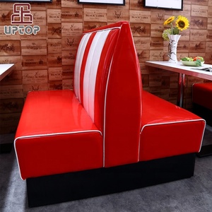 UPTOP-asiento de cuero PU blanco y negro para restaurante, banco para restaurante, cafetería, tienda de café, precio de fábrica, SP-CT833 - Product Image 6