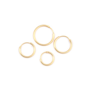 Delle Donne di modo Dei Monili In Acciaio Inox Oro Argento Minimalista Cerchio Del Cerchio Guadagni - Product Image 4