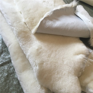 Peau de mouton véritable, douce, en cuir, cache-peau - Product Image 2