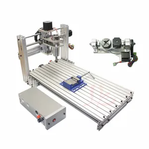 5 eksenli CNC Router 6030 400W mili CNC oyma kesme makinesi 3060 ahşap Metal oyma 300x600mm