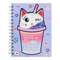 Carnet de notes A5 à couverture rigide personnalisé avec logo Interwell Stationery Office, avec porte-stylo et bande élastique pour journal intime