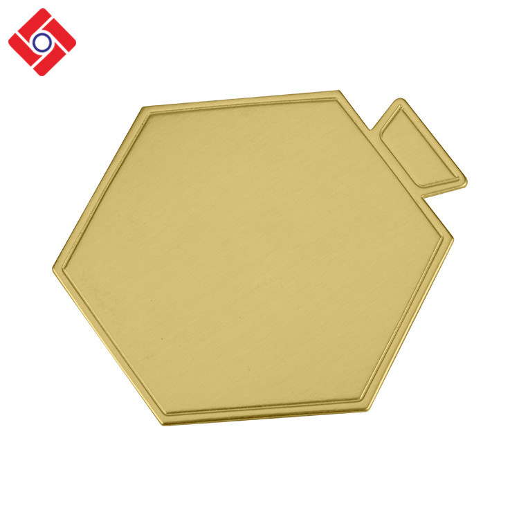 Petit Triangle En Carton Rond Argent Carré Gâteau Carte Conseil Plateau Pour Gâteau Tiramisu
