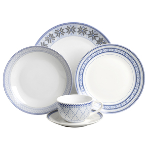 Creativo azul copo de nieve coupe placa taza de té cena vajilla para la cena - Product Image 1