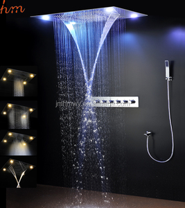 Diseño de lujo de Baño led <span class=keywords><strong>grifo</strong></span> de la ducha <span class=keywords><strong>con</strong></span> ducha termostática de la cabeza conjunto - Product Image 1