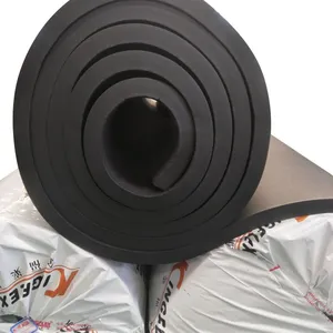 Nuevo excelente calidad de la industria de la construcción aislamiento ignífugo batts negro de espuma de célula cerrada sábanas de caucho