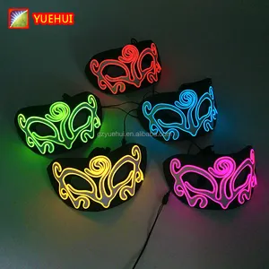 Originele Ontwerp EVA Knipperende Masker Prom Led Lichtgevende Masker Handgemaakte Grappige Masker voor Vakantie Verlichting Evenement Partij Decoratie