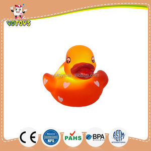 Quần áo trẻ em nhựa PVC tắm / vịt nổi bằng nhựa PVC ánh sáng đèn Led nhấp nháy - Product Image 3