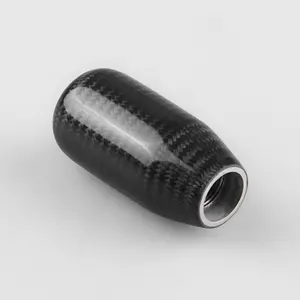 Universale Decorativo Accessori Auto Gear Bar Personalità Reale In Fibra di Carbonio Pomello del cambio Manuale - Product Image 1