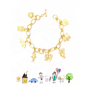 Promozionale In Acciaio Inox su misura Gioielli FAI DA TE In Oro o Oro Rosa Bambini di <span class=keywords><strong>Disegno</strong></span> <span class=keywords><strong>Collana</strong></span> Per La Famiglia - Product Image 5
