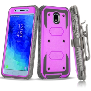 3 en 1 Antichoc Robuste Pour Téléphone Portable <span class=keywords><strong>Samsung</strong></span> Galaxy J3 2018 Clip Ceinture Étuis de Couverture Arrière - Product Image 2