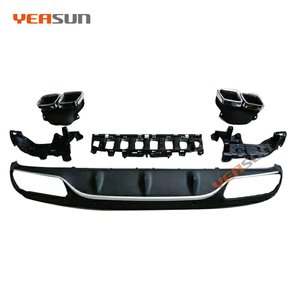 Pour Mercedes Benz coupé 2 porte C63 <span class=keywords><strong>W205</strong></span> AMG arrière diffuseur avec 4 tuyaux - Product Image 2