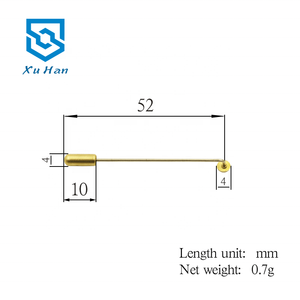Broches Metálicos de Alta Calidad Marca <span class=keywords><strong>Xu</strong></span> <span class=keywords><strong>Han</strong></span>, Accesorios DIY, Broche Largo de Latón Modelo 001 - Product Image 2