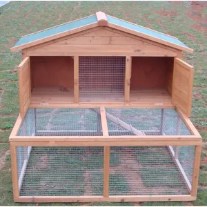 SDR006 Wooden Pet House Cheap Hutch Designs Wooden Rabbit Cages