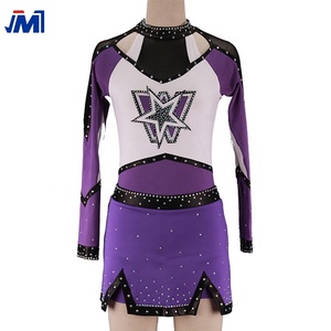 Personalizzato cheerleading uniformi strass sublimazione cheerleader abiti cheer danza costumi per i giovani ragazze - Product Image 2