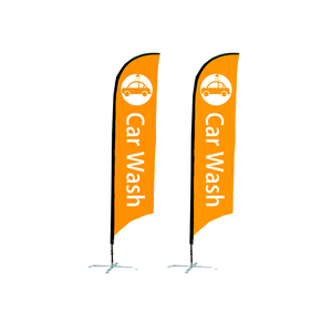 Drapeau swoooper personnalisé, de couleur noir et blanc, à carreaux, <span class=keywords><strong>zoom</strong></span> arc-en-ciel, avec plumes - Product Image 6