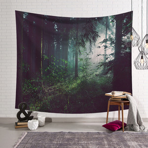 Stampa digitale arazzi della foresta <span class=keywords><strong>per</strong></span> soggiorno camera da letto <span class=keywords><strong>arazzo</strong></span> della parete della foresta - Product Image 4