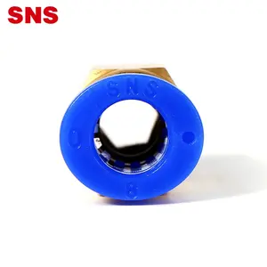 SNS SPC Series pneumatic impermeabile one touch air tubo tubo connettore diritto maschio in ottone raccordo rapido con PT/G /npt