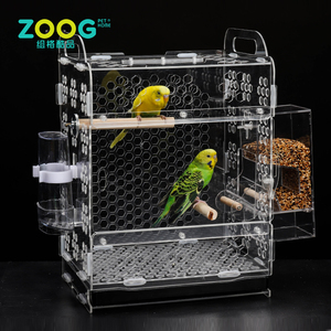 Más popular rectángulo barato acrílico mascotas jaulas <span class=keywords><strong>de</strong></span> loros para la venta - Product Image 5